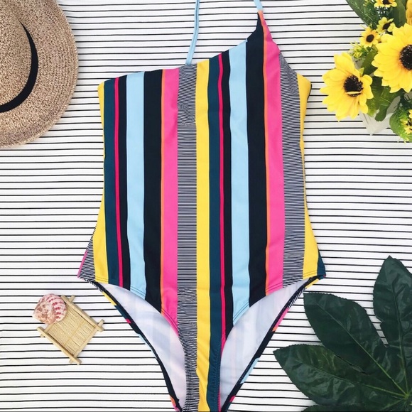 Brand new stripe one piece swimsuit. last one 🔥🔥 - Picture 5 of 8